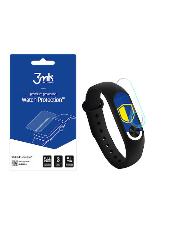 3MK Invisible Case ARC 3D Screen Protector για το Mi Band 2 3τμχ