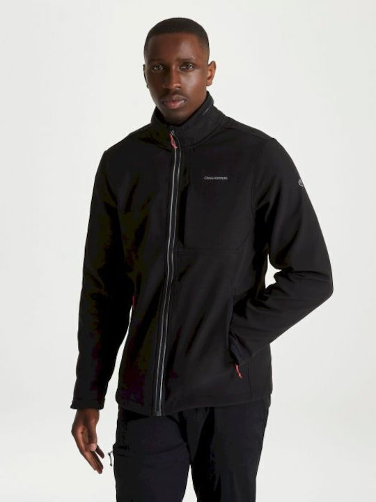Craghoppers Altis Αντιανεμικό Κυνηγετικό Μπουφάν Softshell Μαύρο