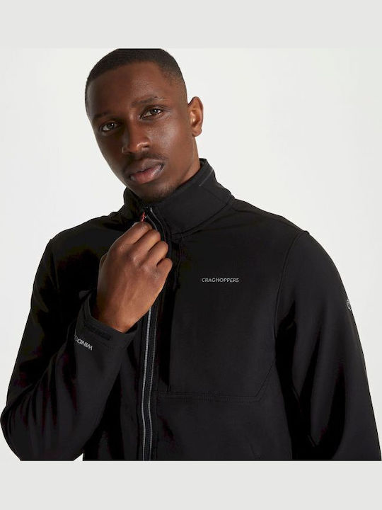 Craghoppers Altis Αντιανεμικό Κυνηγετικό Μπουφάν Softshell Μαύρο