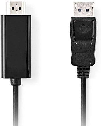 Nedis Cable DisplayPort male - DisplayPort male 2m Μαύρο (CCGL37100BK20)