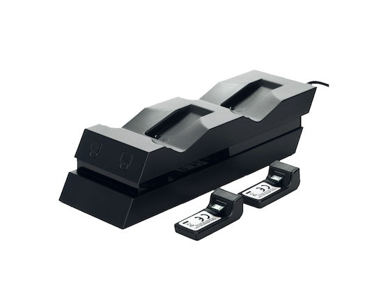 Venom Twin Docking Station Βάση για 2 χειριστήρια PS4 Μαύρη