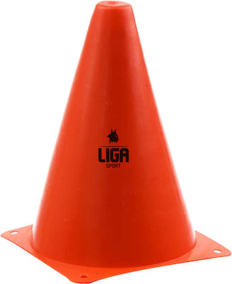 Liga Sport Agility Cone Απλός 15cm Training Cone 15cm in Red Color OETCF5100-15