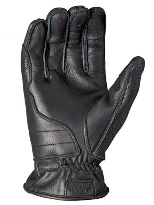 Roland Sands Design Wellington Sommer Herren Motorradhandschuhe Leder Schwarz