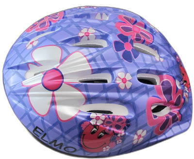 Elmo P-11 Kids' Helmet for City Bike Flower Μωβ