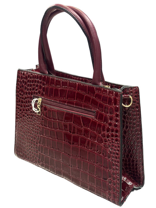 Damentasche Handtasche Burgundisch