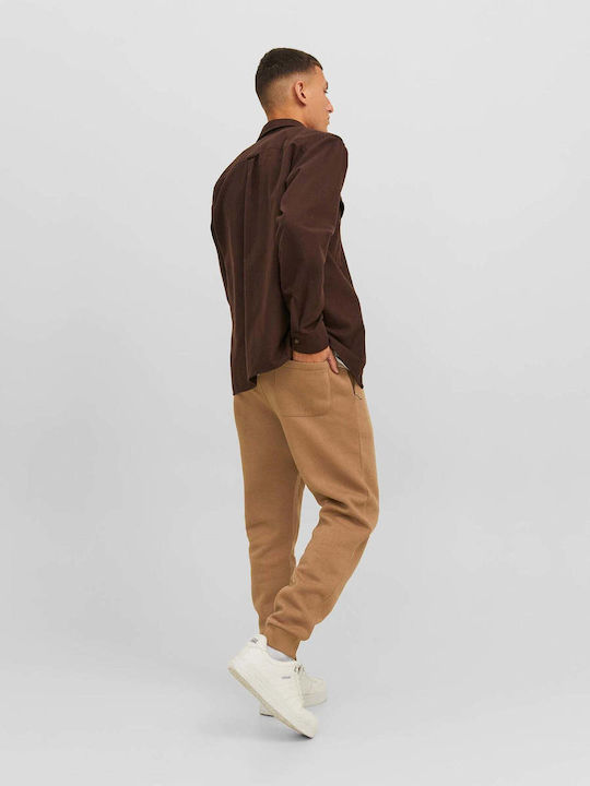 Jack & Jones Men's Sweatpants with Rubber Brown