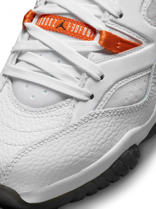 Jumpman Two Trey GS Incaltaminte Sport Copii Baschet Cu Șireturi Albe