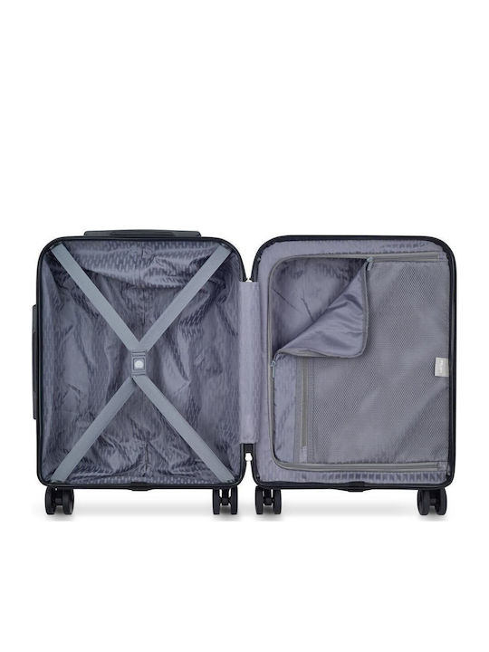 Delsey Christine Cabin Travel Suitcase Hard Black with 4 Wheels Height 54.5cm 389480300EU