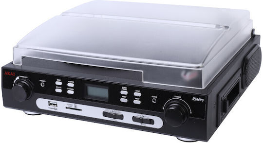 Akai Proffesional ATT-15C Turntables with Preamp and Built-in Speakers Black