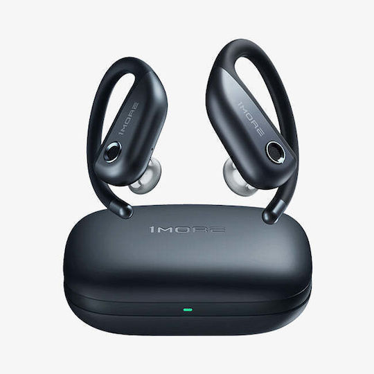 1More Fit Open Earbud Bluetooth хендсфри Слушалки с Устойчивост на Пот и Кутийка за Зареждане Сив