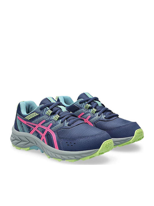 Pre Venture 9 Gs Kids Sports Shoes Running with Laces Navy Blue