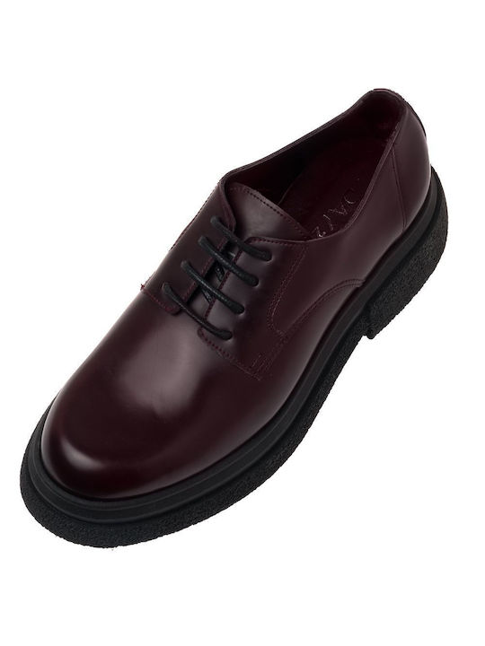 Sante Damen Oxfords in Burgundisch Farbe