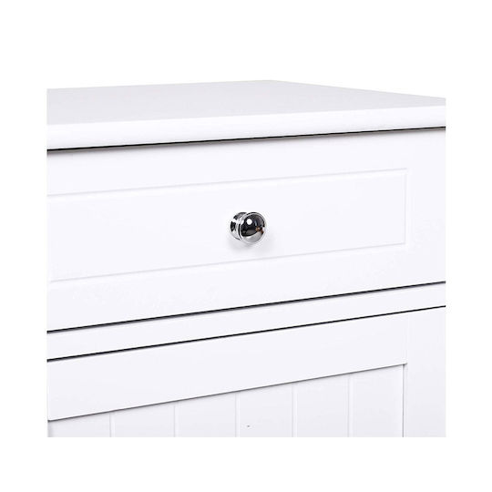 Kleankin Bathroom Cabinet Bathroom Cabinet L43xW34xH77cm White
