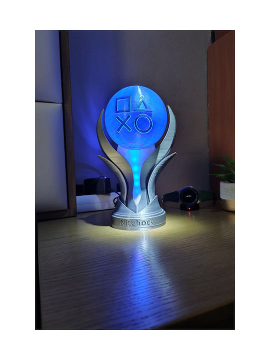 3D Printing Lab PS5 Platinum Dekorative Lampe mit RGB-Beleuchtung LED Silber