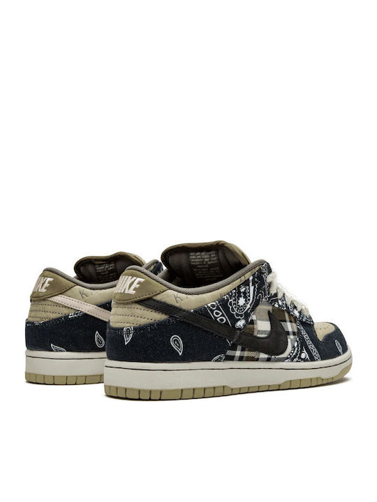 SB Dunk Low Travis Scott Herren Sneakers Lack / Black / Parachute Beige / Petra Brown