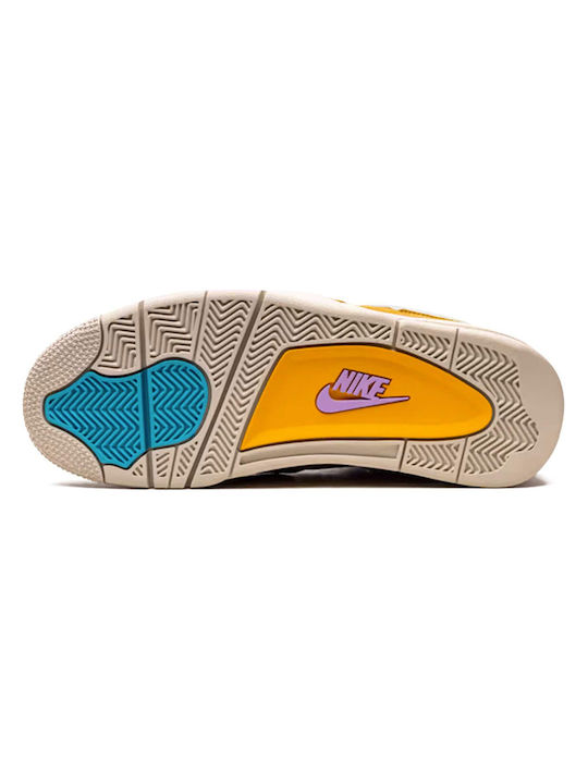 Air  4 Retro Union LA Мъжки Ботуши Desert Moss / Turquoise / Dark Iris