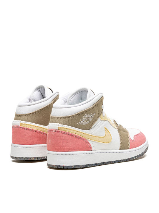 Air  1 Παιδικά Sneakers High Λευκά