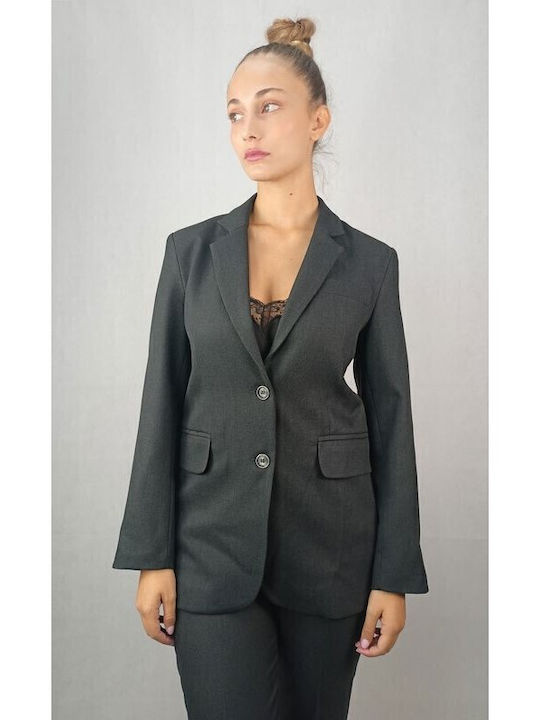 Passager Blazer pentru femei Sacou Gri