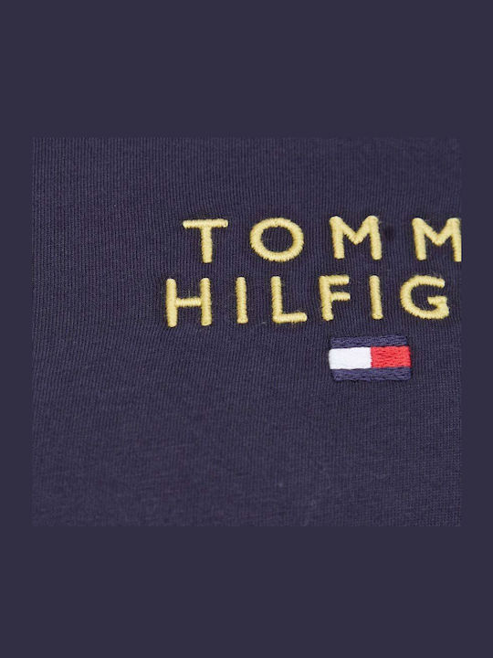 Tommy Hilfiger Χειμερινή Ανδρική Μπλούζα Πιτζάμας Βαμβακερή Navy Μπλε