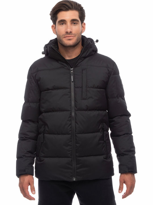 Зимно Puffer мъжко яке Черен