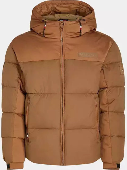 Geacă de iarnă Puffer Tabac