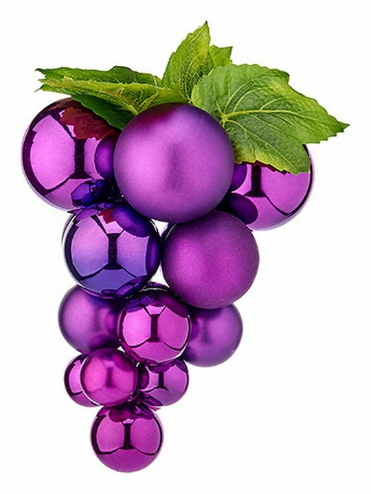 Krist+ Christmas Plastic Figure Ball Purple Height 28cm 12pcs