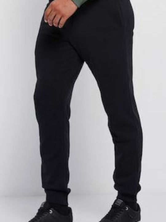 Garage Fifty5 Men's Fleece Sweatpants with Rubber Black