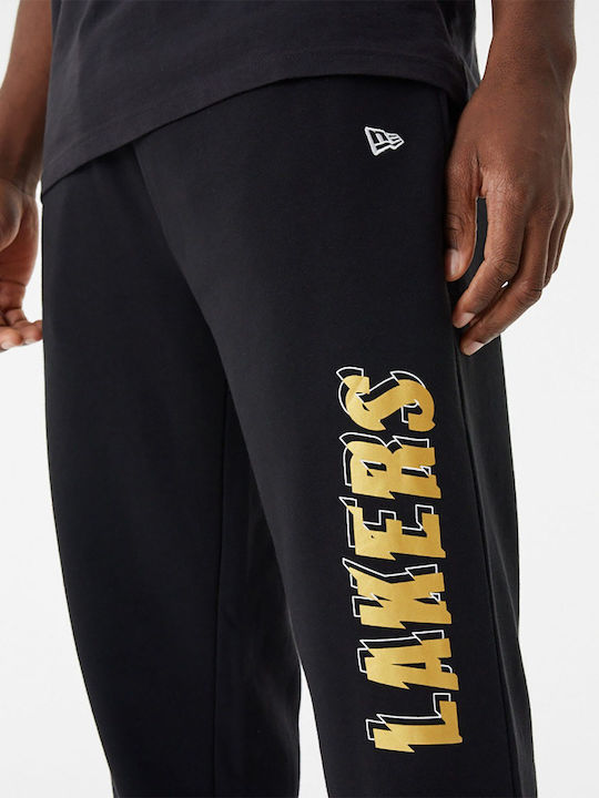 New Era Men's Sweatpants with Rubber Black