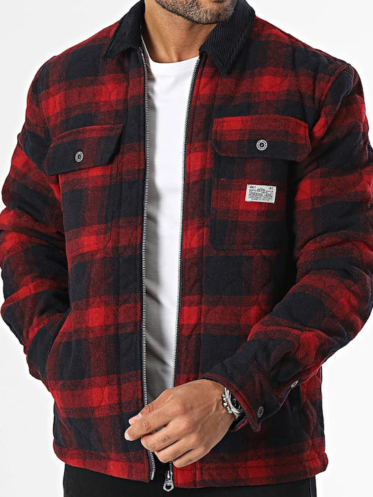 Μακρυμάνικo Overshirt Καρό Μαύρο