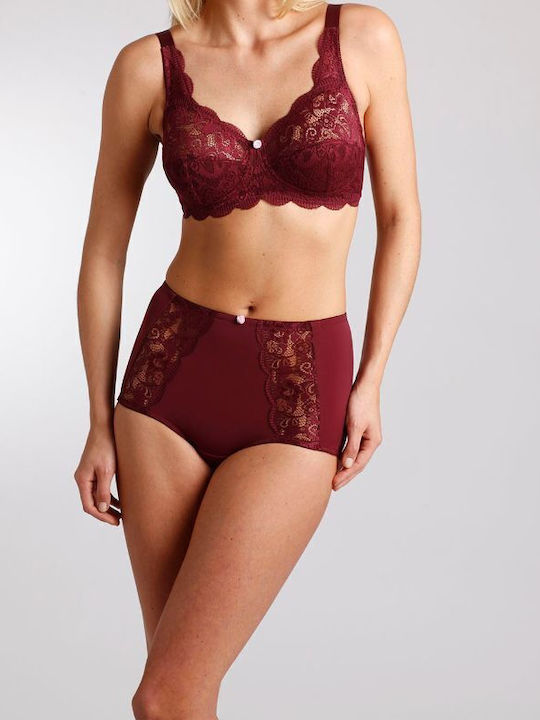 Bra without Underwire Burgundy