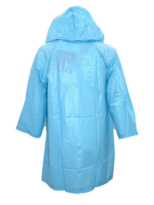 Waterproof Kids' Casual Jacket with Hood Light Blue