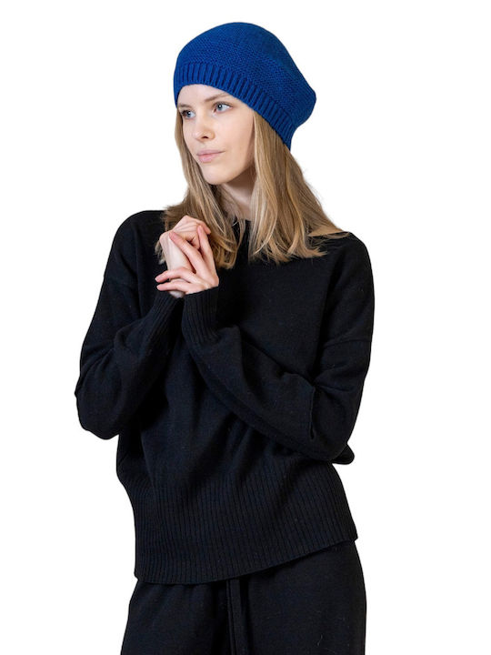 Beanie Unisex Σκούφος Πλεκτός σε Μπλε χρώμα