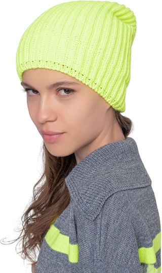 Knitted Beanie Cap Yellow