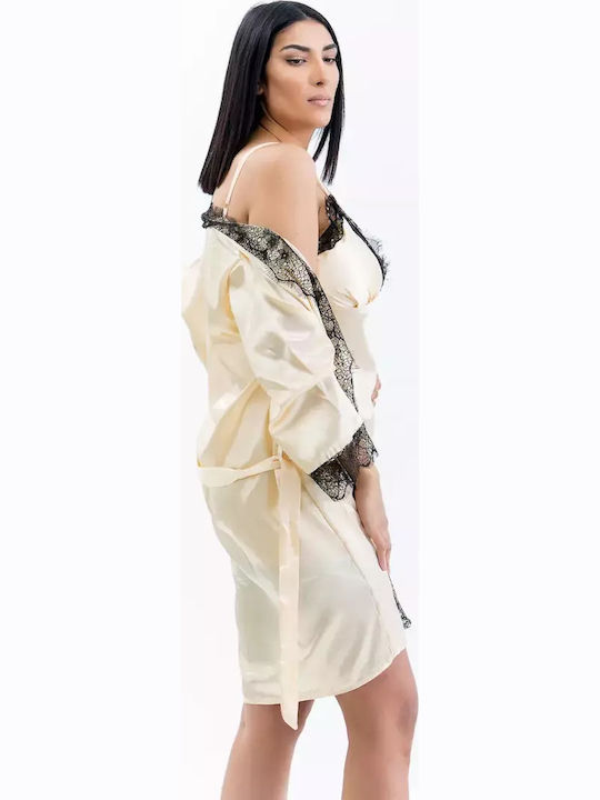 Lafagot Winter Women's Pyjama Set Gold