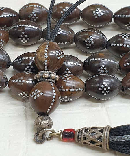 Roloi Komboloi Ebony Worry Beads Multicolour 35cm