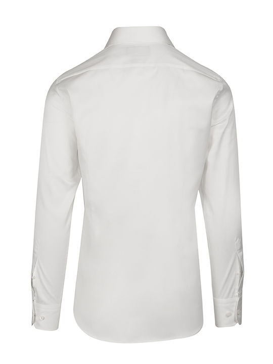 Hugo Boss Men's Shirt Long Sleeve Cotton White