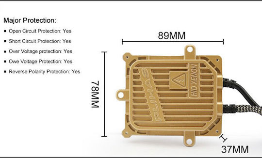 Xenon Set de Iluminare H4 Can bus 55W 12V 6000K Alb rece