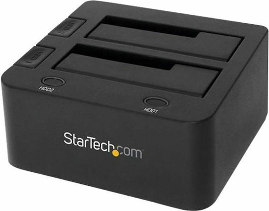 StarTech USB 3.0 Dual Hard Drive Docking Station with UASP Docking Station for 2 Hard Drives SATA 2.5" / 3.5" with Connection USB 3.0 (SDOCK2U33)