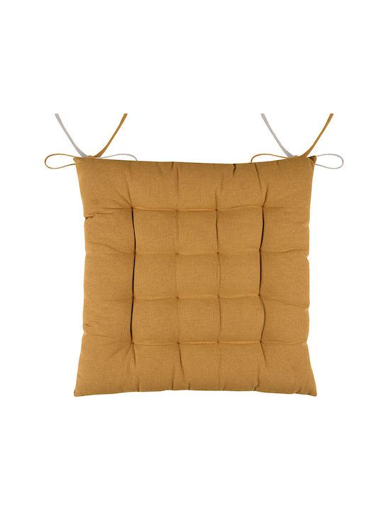 Gartenstuhlkissen S-f Duo Curry/Lin 40x40cm