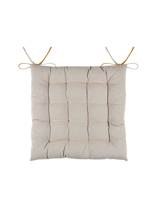 Gartenstuhlkissen S-f Duo Curry/Lin 40x40cm