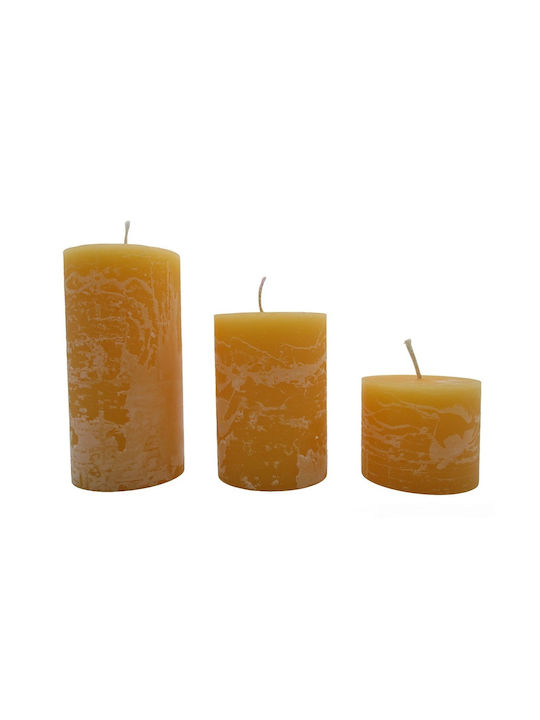 Singular Wax Scented Candle Jar Yellow 1pcs