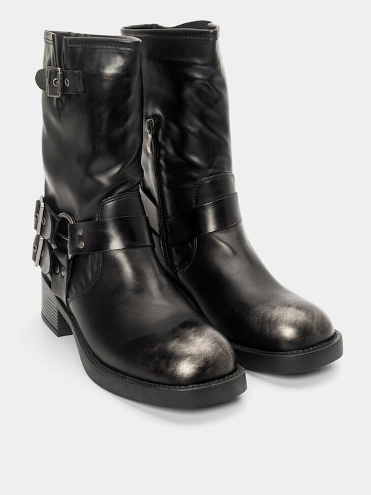 Alta Moda Women's Biker Boots Black