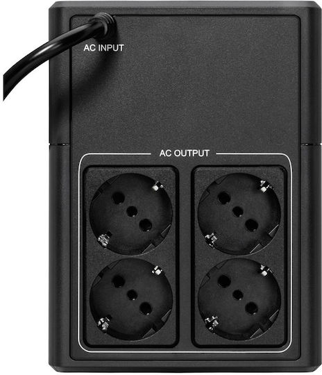 Eaton 5E Gen2 1200 USB DIN UPS Line-Interactive 1200VA 660W με 4 Schuko Πρίζες