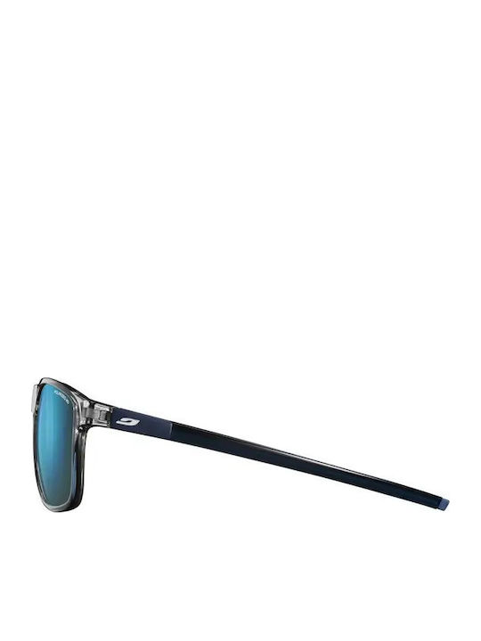 Julbo Unisex Sunglasses with Gray Plastic Frame and Blue Lens J5739620