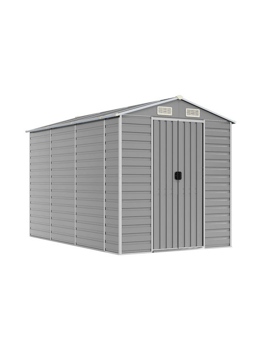 Metallische Gartenhaus Gaalvanisiert mit Lüftungsschlitzen M1.91xB3xH1.98m
