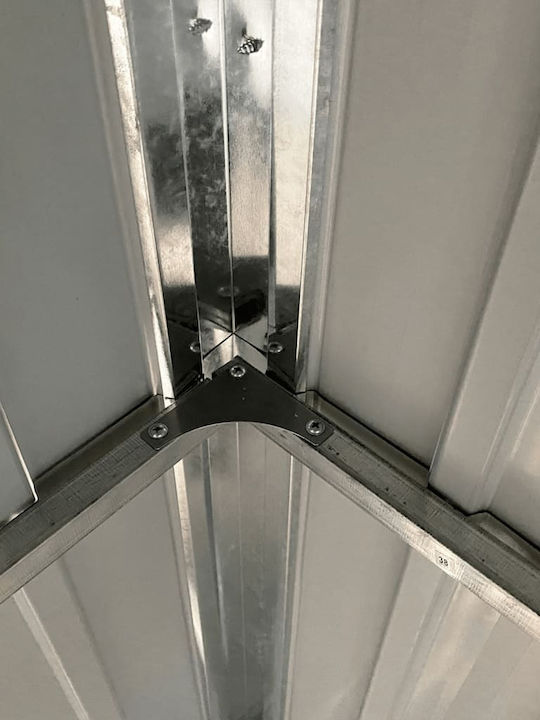 Metallische Gartenhaus Gummierte mit Lüftungsschlitzen M2.77xB1.105xH1.81m