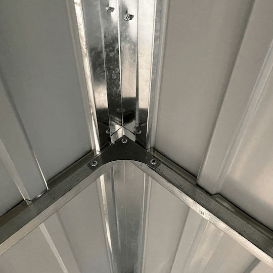 Depozit Metalic De Grădină Galvanizat Rezistent La Vânt L2.77xL1.105xÎ1.81m