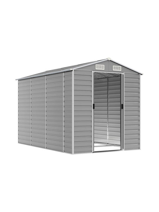 Metallische Gartenhaus Gaalvanisiert mit Lüftungsschlitzen M1.91xB3xH1.98m