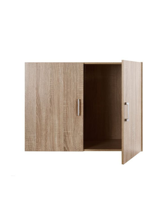 HomeMarkt Jaslyn Rechteckige Loft-Schrank aus Spanplatte Sonoma 80x60x42cm HM350.02