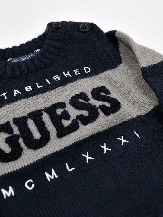 Guess Kids' Sweater Long Sleeve Blue